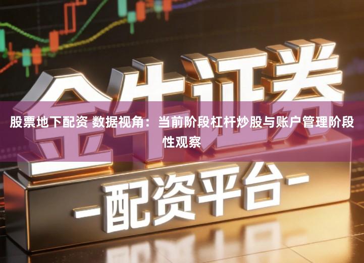 股票地下配资 数据视角：当前阶段杠杆炒股与账户管理阶段性观察