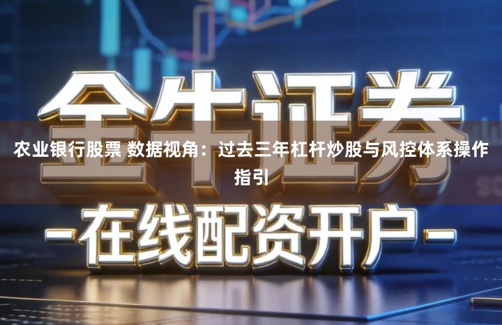 农业银行股票 数据视角：过去三年杠杆炒股与风控体系操作指引